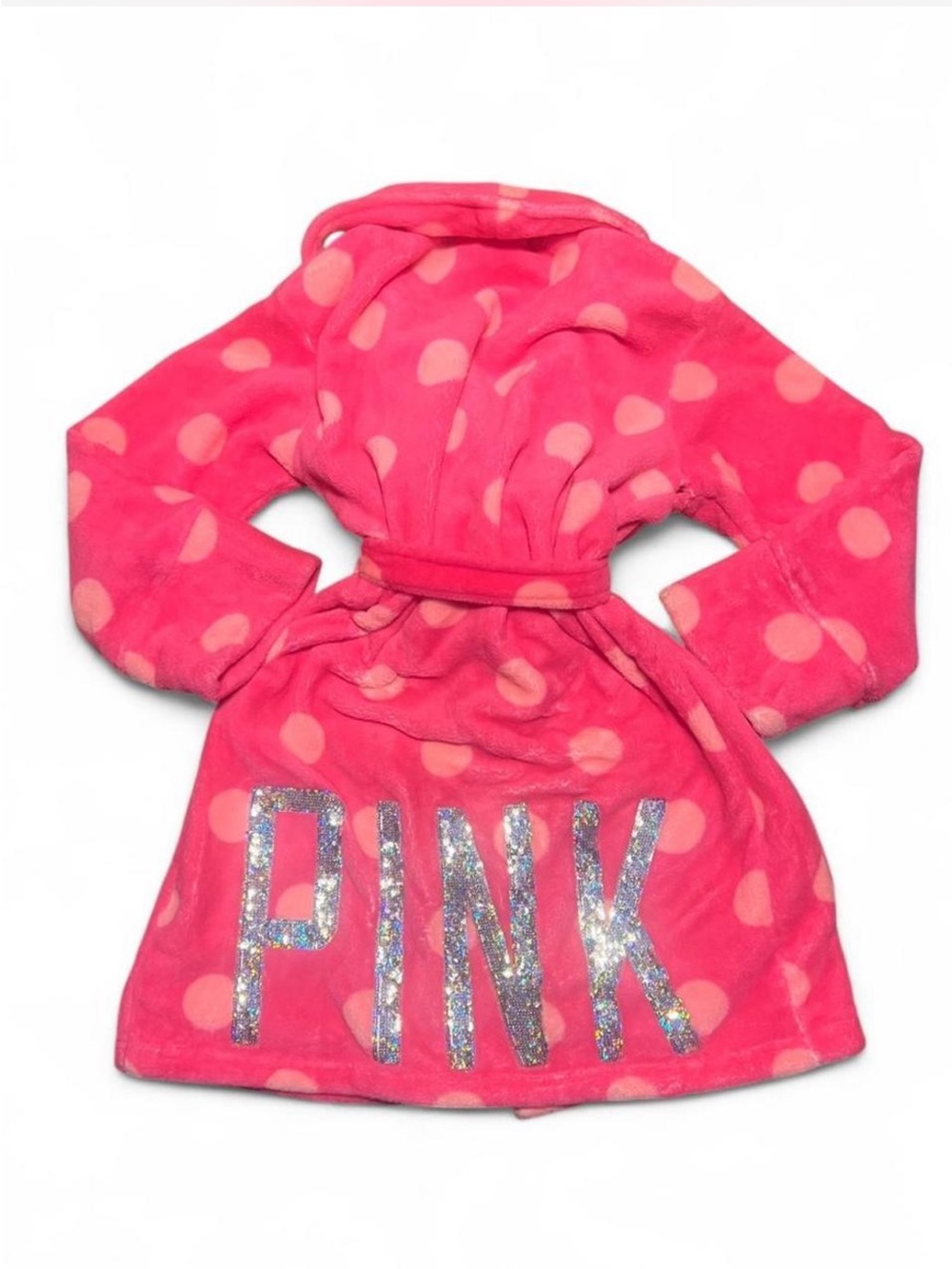✨ VINTAGE VS PINK HOT PINK SEQUIN BLING ROBE ✨